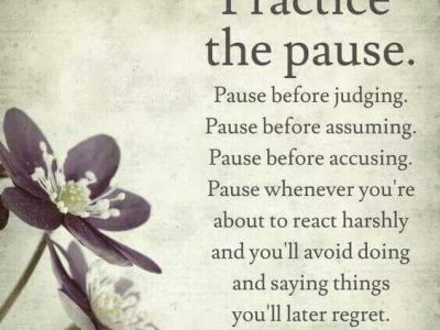 practice the pause